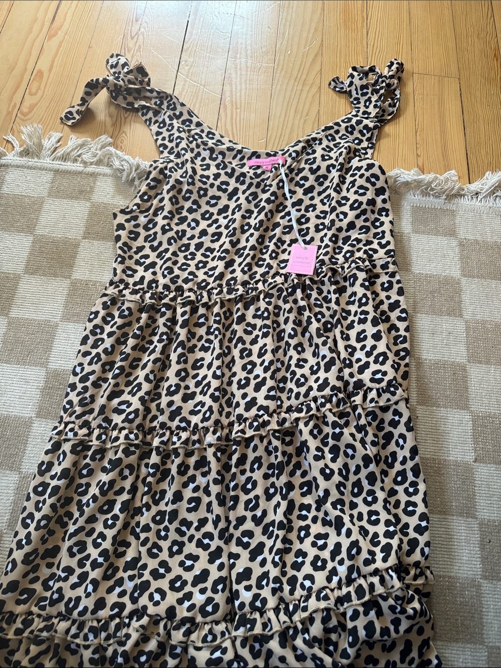 Simply Southern Leopard Gather Dress